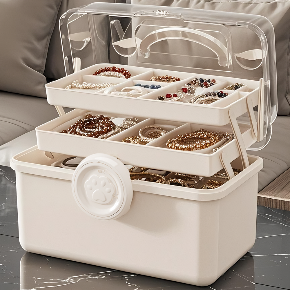 首饰盒收纳盒珠宝盒耳环项链戒指