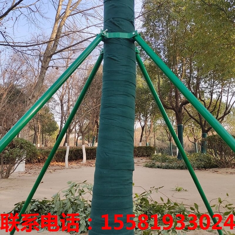 树木支撑杆乔木四脚架支撑杆三脚架工程园艺抱箍稳定支架绿化树撑