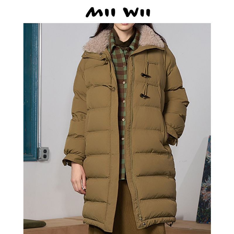 MIIWII/末·未军绿色长羽绒
