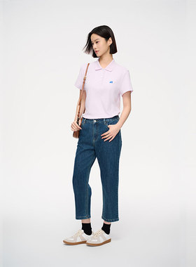 MIIWII末未25夏新款蓝色显瘦百搭牛仔九分裤女K252105