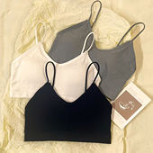 学生内衣女无钢圈聚拢防震运动吊带美背简约少女细肩带文胸秋冬