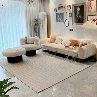 客厅地毯简约现代欧式 北欧风卧室茶几毯床边房间家用轻奢环保纯色