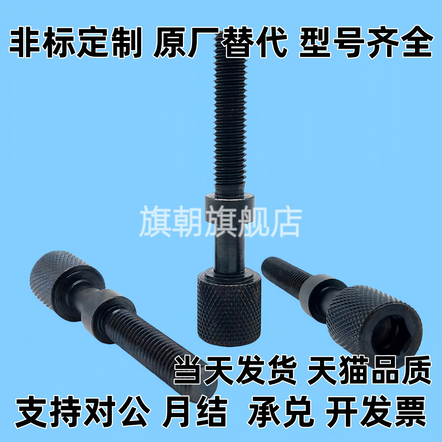 PAZ31厂家直销内六角孔滚花旋钮型调整螺栓AJKTN 3/4/5/6/8/10/12