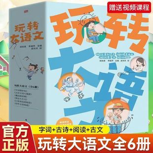 稳固字词古诗 古文 阅读 全新正版 写作 全6册 表达交际 基础扩展小学生一二三四五六年级课外阅读大语文学习书 玩转大语文