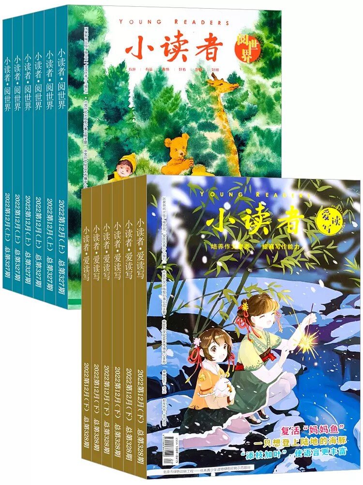 2026全年1-12月合订小读者杂志 阅世界+爱读写过刊过期24本打包 3-6年级小学生作文素材优秀少儿报刊期刊