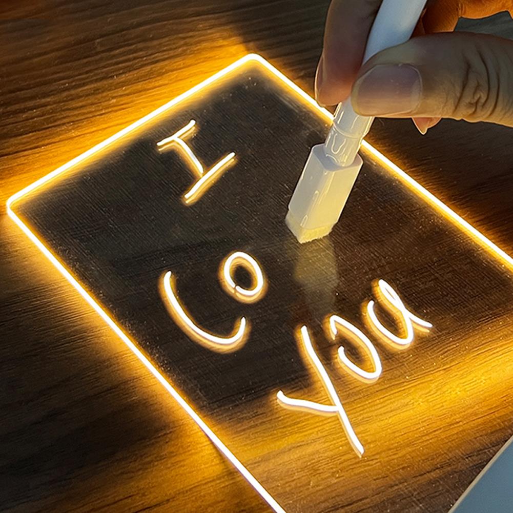 Note Board Creative Led Night Light USB Message Board Holida