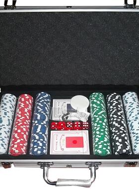 Texas Hold'em Poker Aluminum Case Set Chips Set Chips