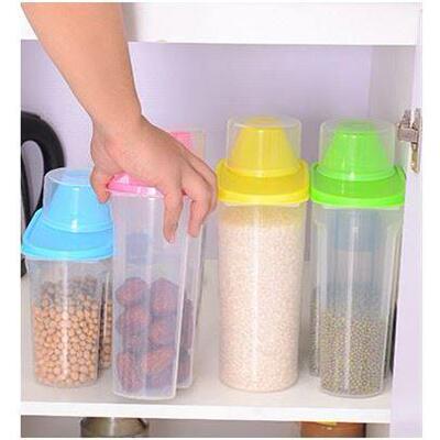 food sealed can transparent plastic storage pot jar 大储物罐