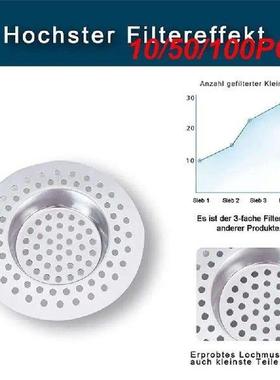 10/50/100PCS Anti Clogging Sink Vegetable Wash Basin Filter