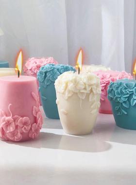 Large Rattan Flower Silicone Candle Mold DIY Peony Soap Resi