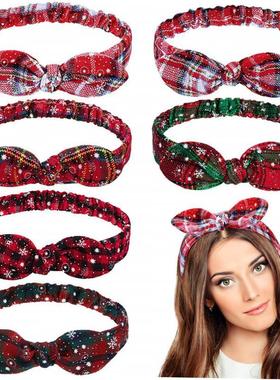 Christmas Gifts Snowflake Grid Headband Garland