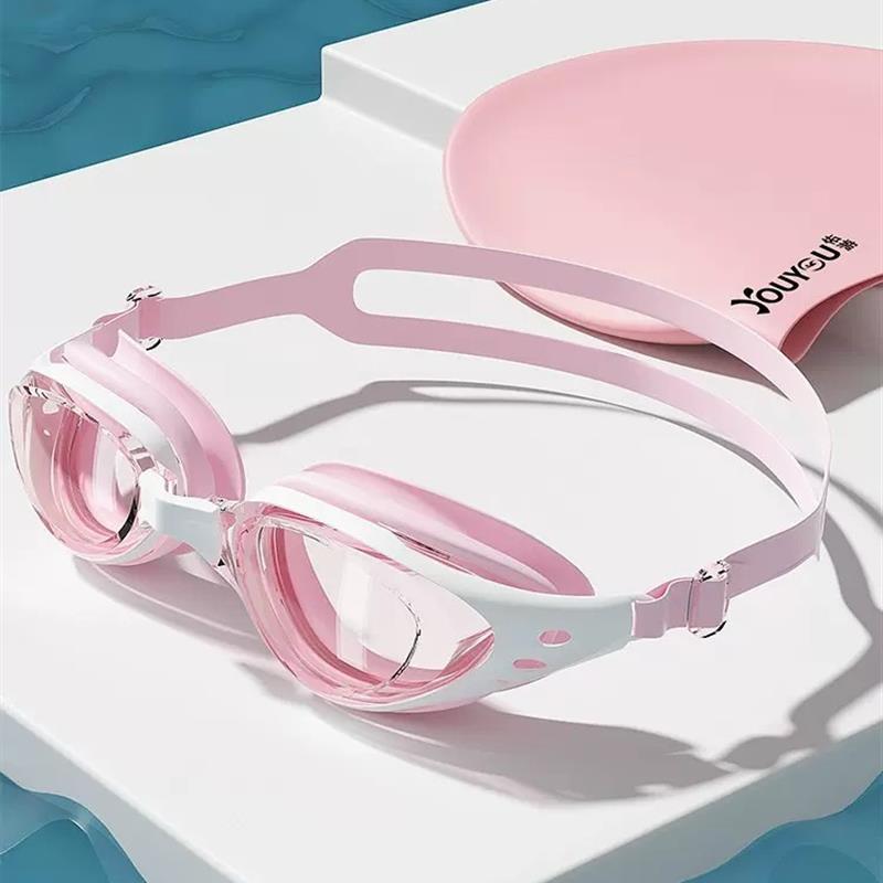 man woman men swim swimming cap glasses goggles hat diving