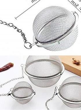 Mesh Tea Ball Infuser Strainers不锈钢茶球过滤网球器煲汤料包