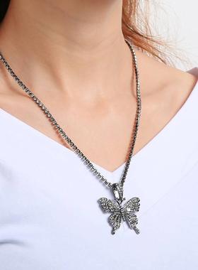 Temperament Chokers Rhinestone Butterfly Women