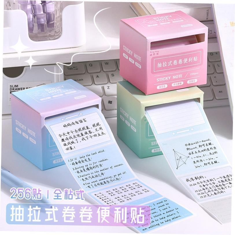 pull out notes纸 self adhesive sticky note roll memo便利贴