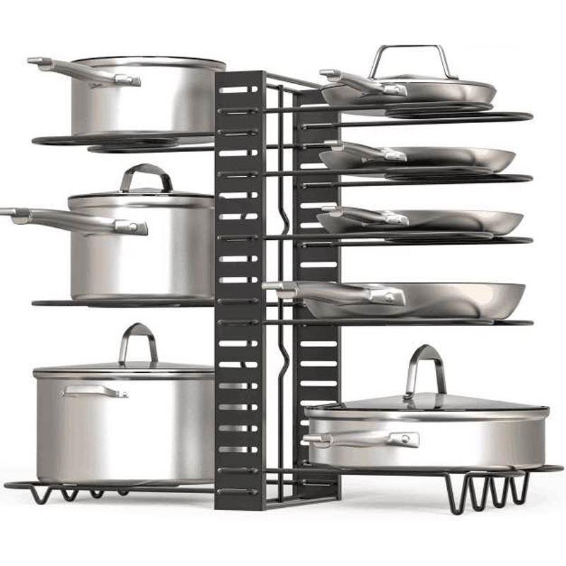 Pan rack Pot rack Organizer Kitchen storage rack Cabinet锅架