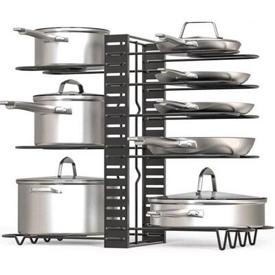 Pan rack Pot rack Organizer Kitchen storage rack Cabinet锅架