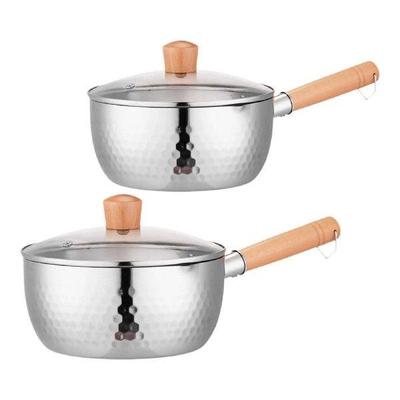 Japanese Saucepan with Glass Lid Small Pot Soup Pot for