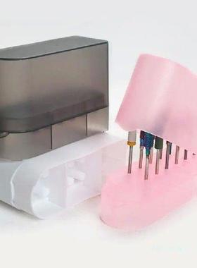 12 Holes Nail Drill Bits Organizer Nail Drill Bits Holder