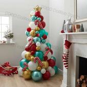Kit Christmas Can Garland Arch Decorations Balloon