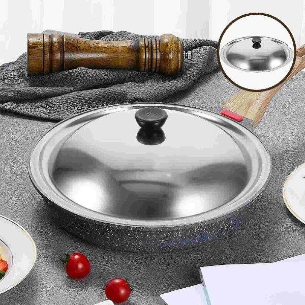 Stainless Steel Cookware Lids Oil Pot Cover 30Cm Bacon