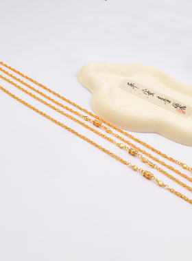 凤扣如意精致复古保色项链沙金