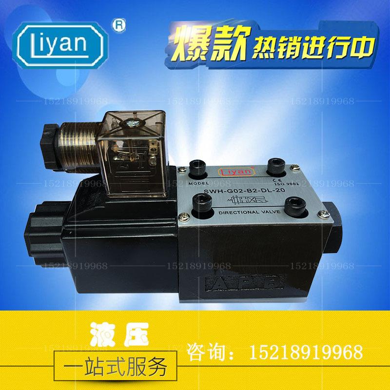 液压电磁换向阀 SWH-G02-B2-A220V-DL DSG-G02-2B2-A220V-20 D24V