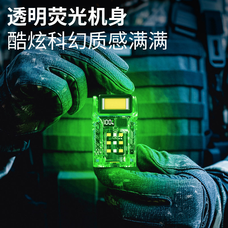 多功能战术夜光工作灯背心led手电筒