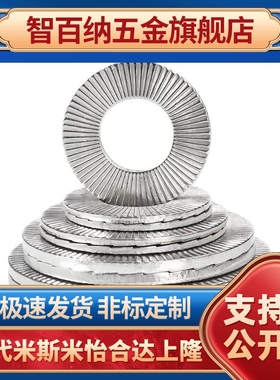 316不锈钢双叠自锁垫圈 NLDF3/4/5/6/8/10/12/16/20/60防松动垫圈