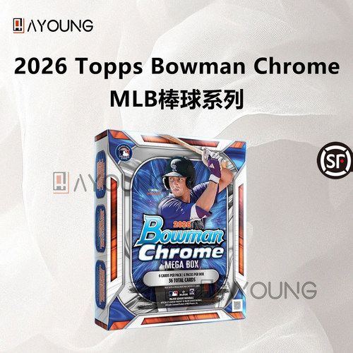2026 Topps Bowman Chrome MLB 棒球系列球星卡 MEGA 收藏卡盲盒