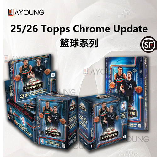 25/26 Topps Chrome Updates NBA篮球系列 手雷&Mega 球星卡盲盒