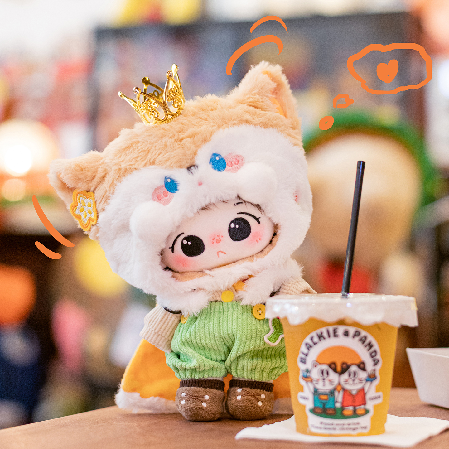 布优布优 原创正版棉花娃娃20cm娃衣现货换装毛绒玩偶衣服小王子