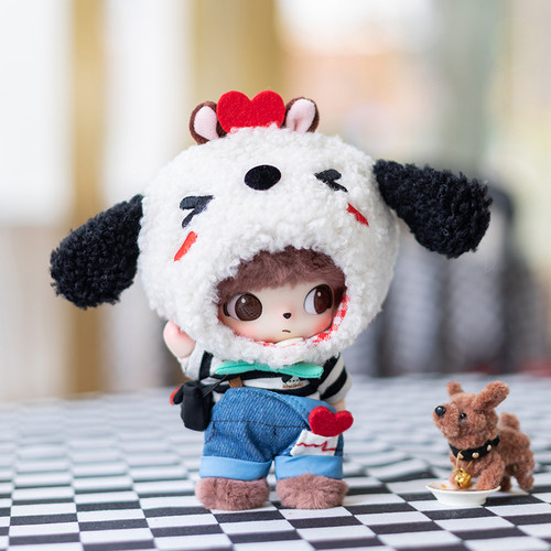 现货娃衣10cm棉花娃娃 17cm拉布布DIMOO搪胶公仔挂件高飞衣服套装