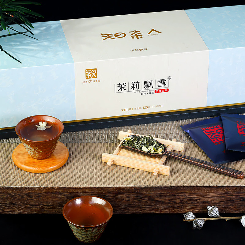 蒙山印象●茉莉飘雪 知茶人茉莉飘雪礼盒四川蒙顶山明前早春花茶
