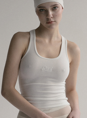 BADBLOOD [w-tnk24-001/002] Beyond Soft无袖背心-奶油色/炭灰色