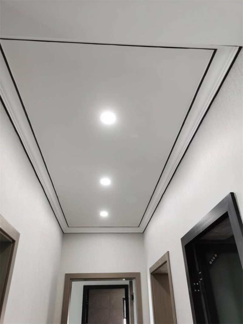 新品美边线自粘家用吊顶客厅石膏线背景墙装饰不锈钢线条黑钛金封