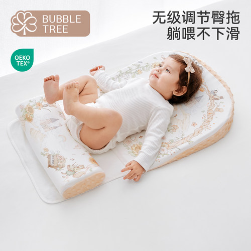 bubbletree婴儿斜坡枕防吐奶枕头