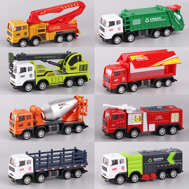 儿童玩具工程车惯性结实耐摔仿真挖掘机吊车消防车救援车男孩女孩