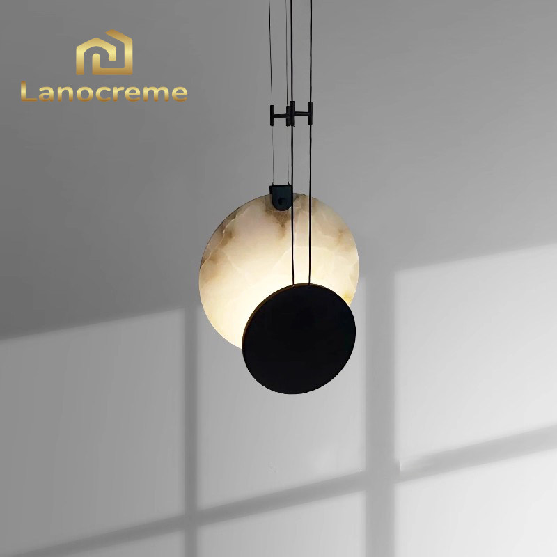 Lanocreme意式极简云石小吊灯现代设计师别墅卧室床头吧台过道灯