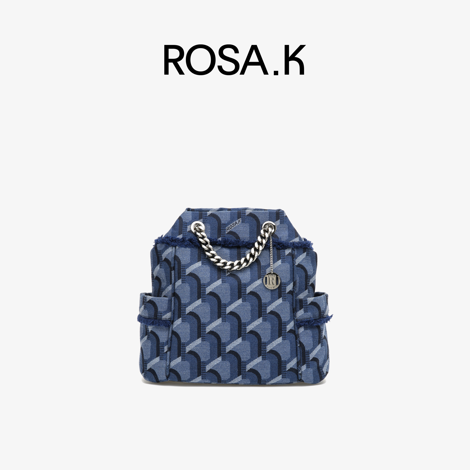 韩国Rosa.K百搭牛仔水桶包