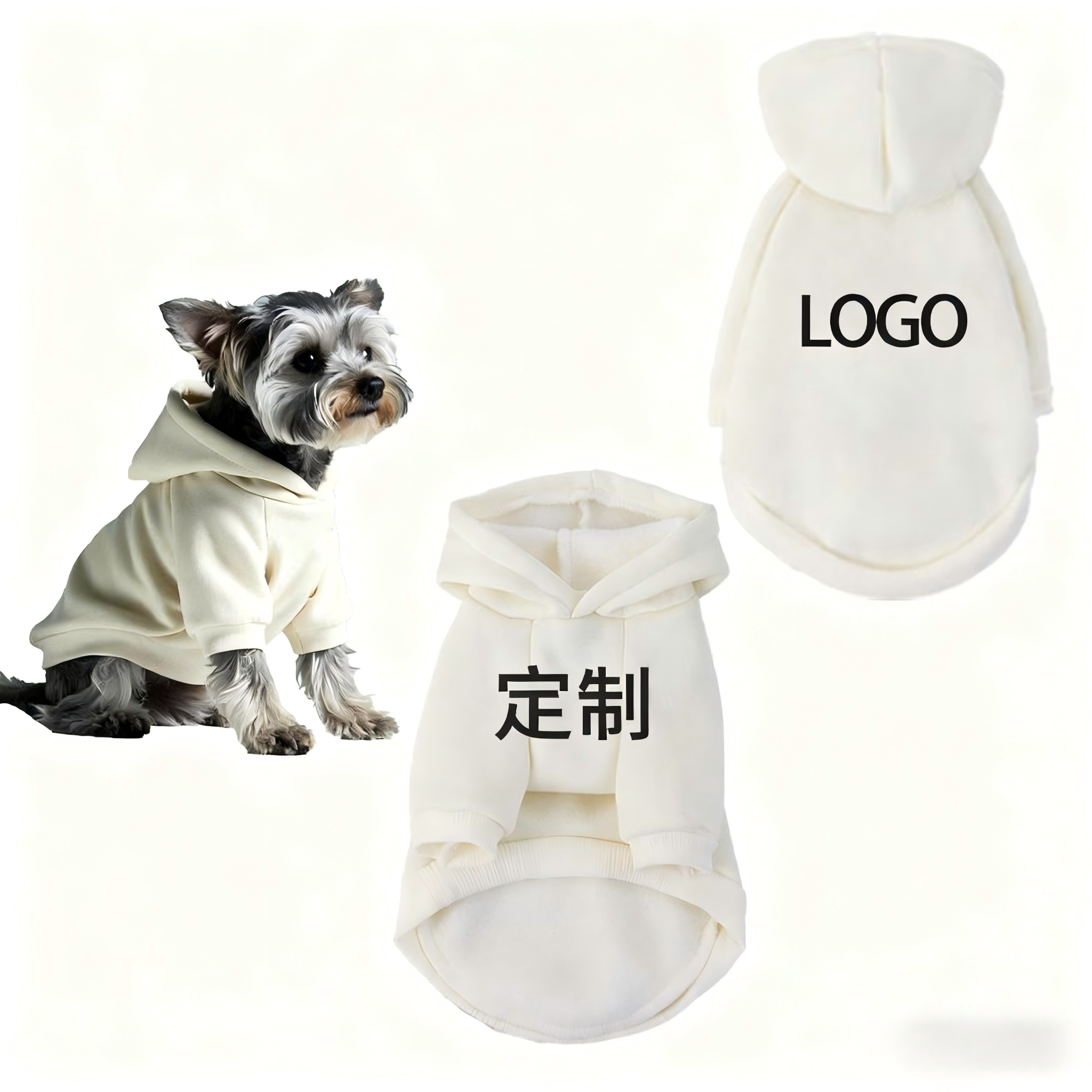 狗狗宠物衣服定制加绒加厚秋冬猫咪卫衣中小型服饰文字图片定制