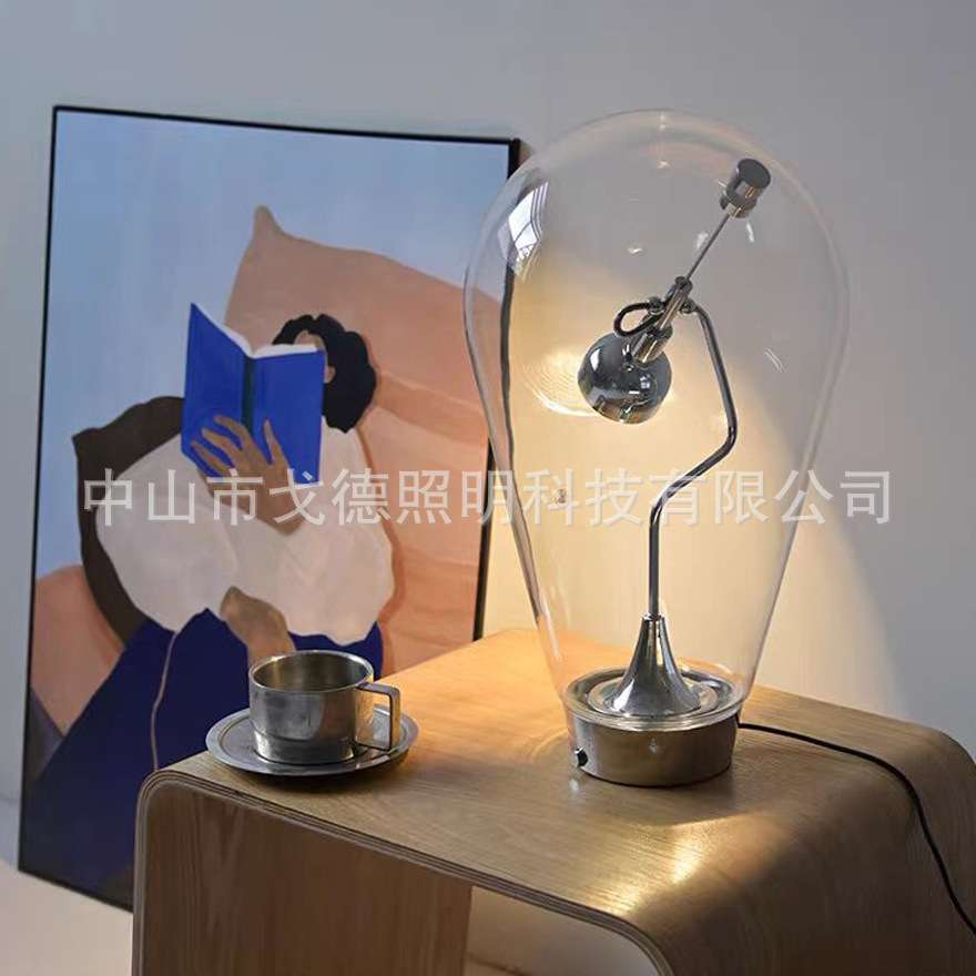 复古工业风台灯卧室床头创意设计师办公桌面工作台阅读台灯