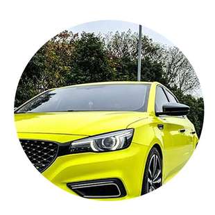 水晶檸檬黃亮光改色膜汽車全車改裝 貼膜內(nèi)飾貼車頂膜車身保護(hù)