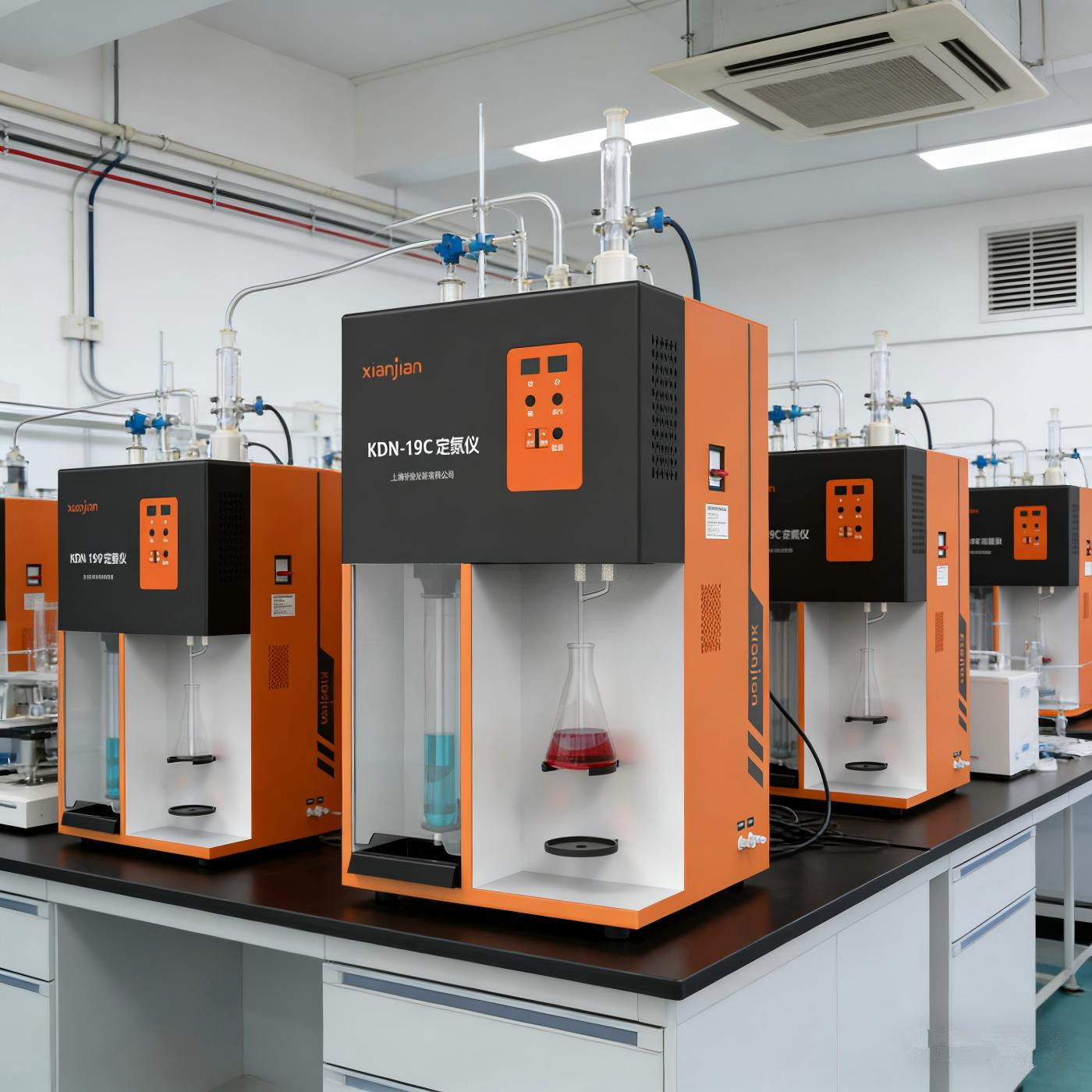 上海纤检KDN-19C凯氏定氮仪半自动蒸流装置(节水型)