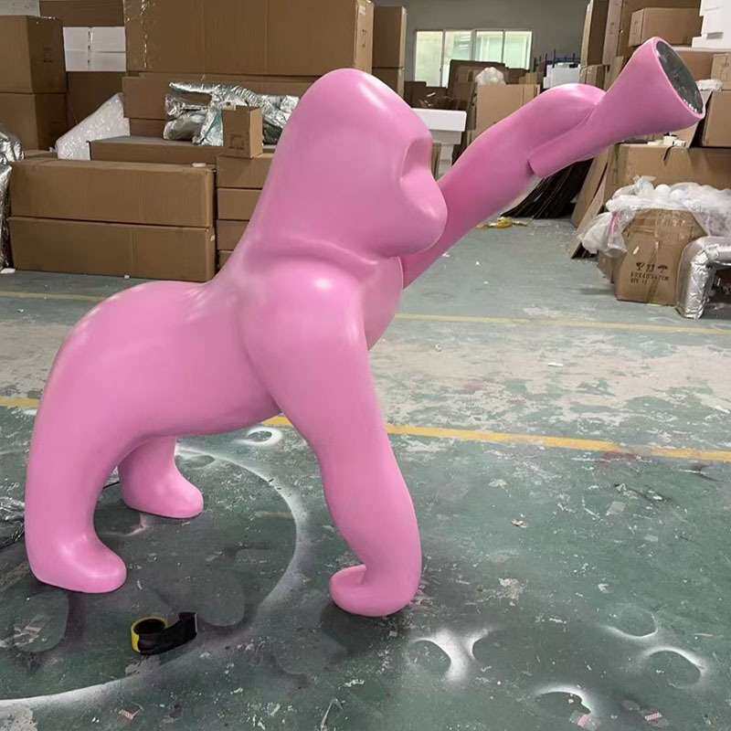 意大利卡通猩猩落地灯雕塑动物点灯大摆件艺术台灯客厅装饰工艺品
