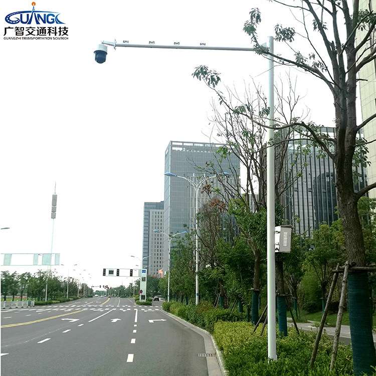 小区道路监控 交通监控杆件 悬臂 交通监控杆智能室外高清