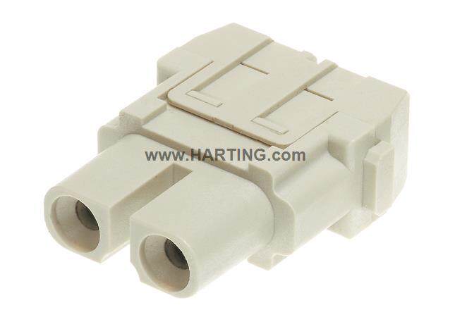 HARTING重载连接器2芯40A2针螺钉快速连接09140022701哈丁插头