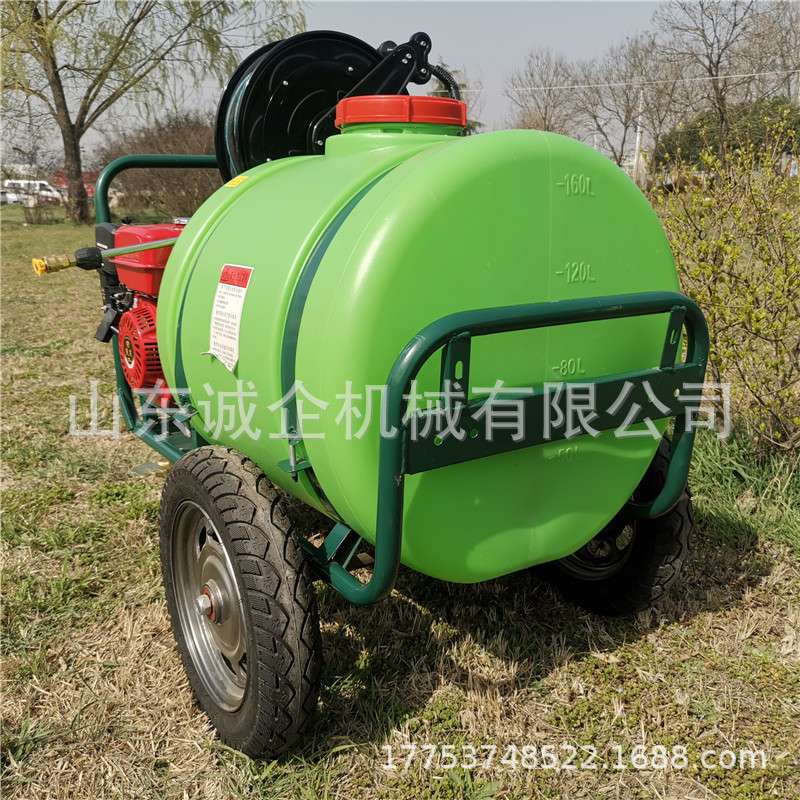 联龙动力160L手推式高压清洗机 自动回管四轮直连式高压清洗机