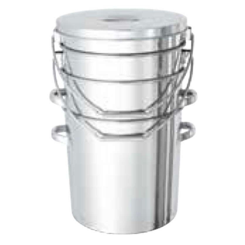 带提手不锈钢桶(可叠放) 10-25L NITTO KINZOKU 61-0746 61-0747