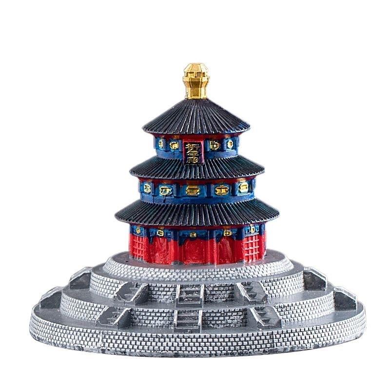 树脂工艺品北京天坛祈年殿古建筑模型摆件创意家居装饰旅游收藏品